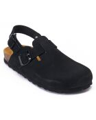 Sabots en Velours de Cuir Oscar noirs