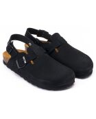 Sabots en Velours de Cuir Oscar noirs
