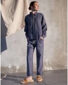 Pantalon 100% Laine Abel bleu ciel