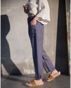 Pantalon 100% Laine Abel bleu ciel