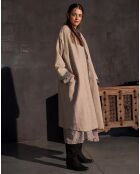 Manteau 100% Laine Aksel beige
