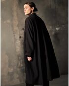Manteau 100% Laine Aksel noir