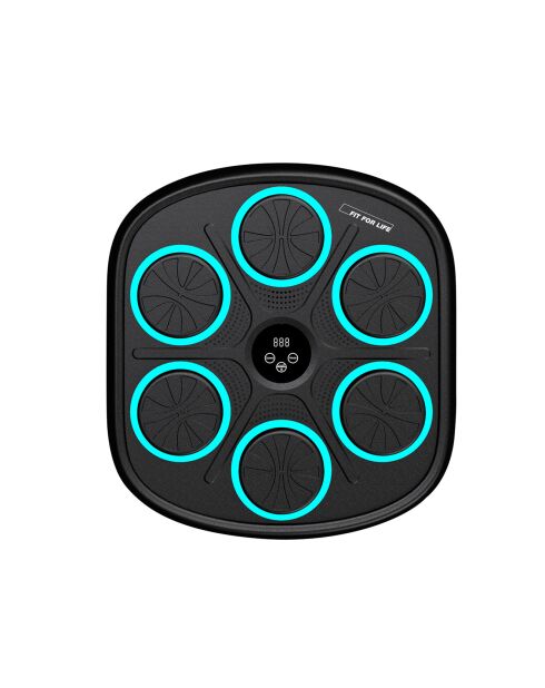 Máquina de boxeo electrónica de pared con airboxing negra