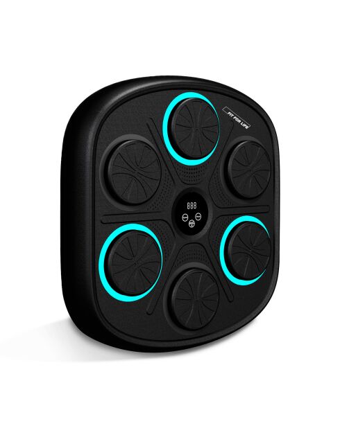 Máquina de boxeo electrónica de pared con airboxing negra