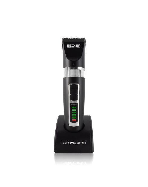 Tondeuse sans fil  cheveux et barbes ceramic strim noire
