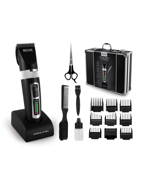 Tondeuse sans fil  cheveux et barbes ceramic strim noire
