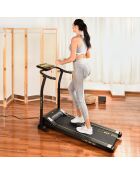 Tapis de marche pliable motorise fit-xxt2020 noir/jaune