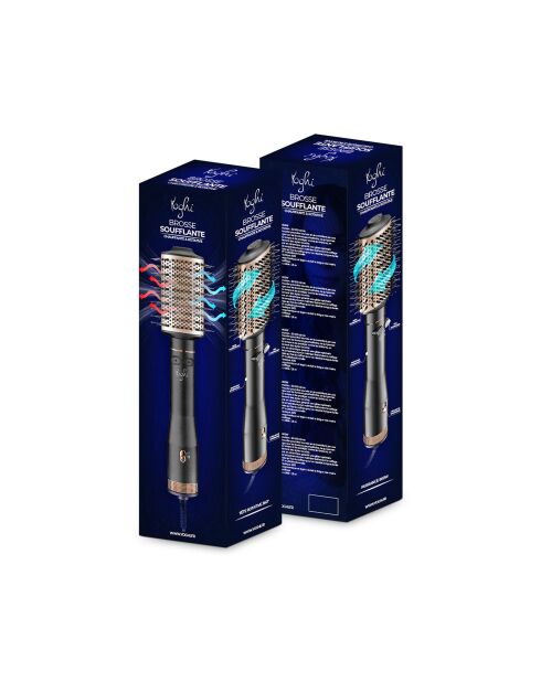Brosse soufflante rotative hair reverse noire