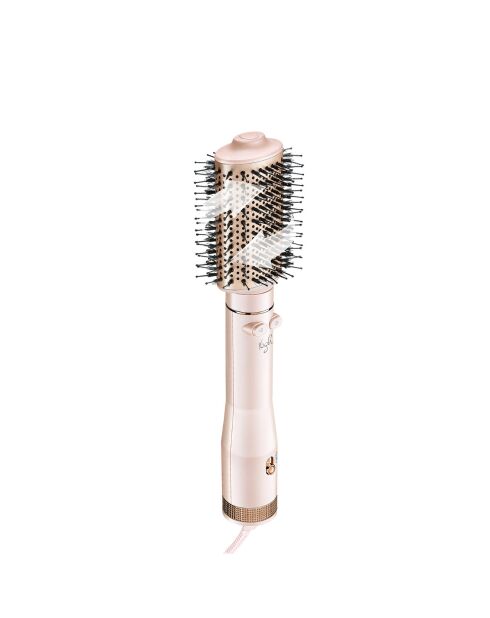 Rotierende Haarbürste mit rotierender Rückseite, rosa
