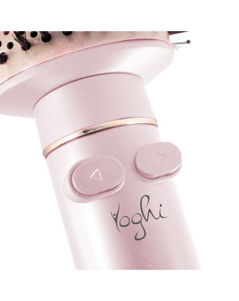 Rotierende Haarbürste mit rotierender Rückseite, rosa
