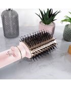 Rotierende Haarbürste mit rotierender Rückseite, rosa