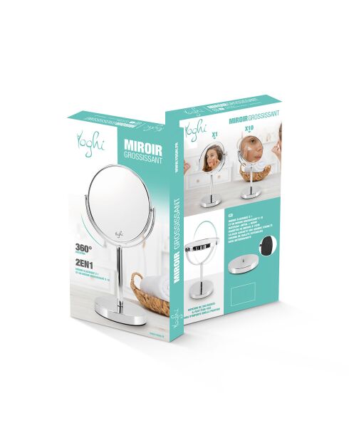 Specchio ingranditore cromato Mrr3