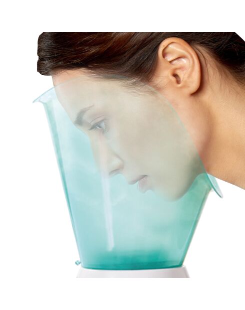 2-in-1-Gesichtssauna mit grüner Dampfpflege