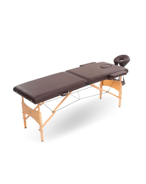 TDM102 braune 2-Zonen-Faltmassageliege