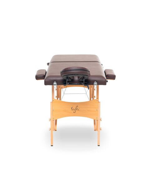 TDM102 braune 2-Zonen-Faltmassageliege