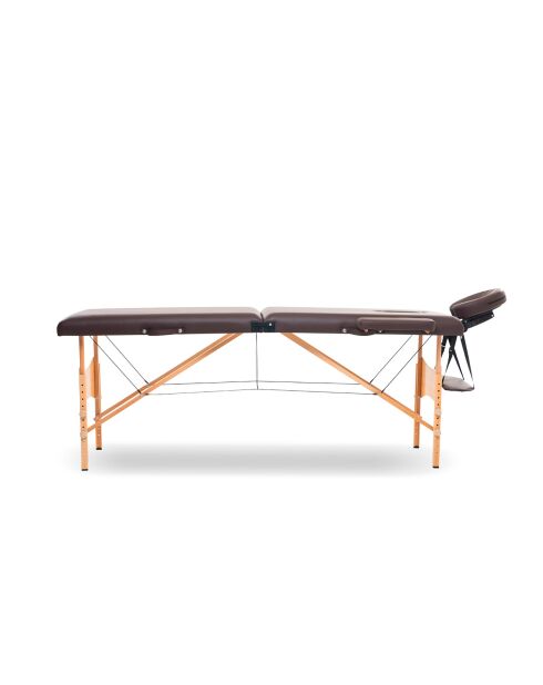 TDM102 braune 2-Zonen-Faltmassageliege