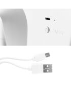 Mizo weißer LED-Tischspiegel mit Schmuckhalter