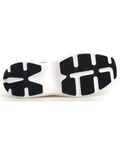 Baskets en Cuir Charlotte marron/blanc/noir