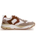 Baskets en Cuir Club beige/blanc/naturel/marron