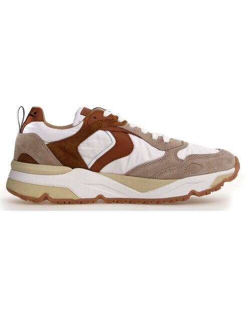 Baskets en Cuir Club beige/blanc/naturel/marron