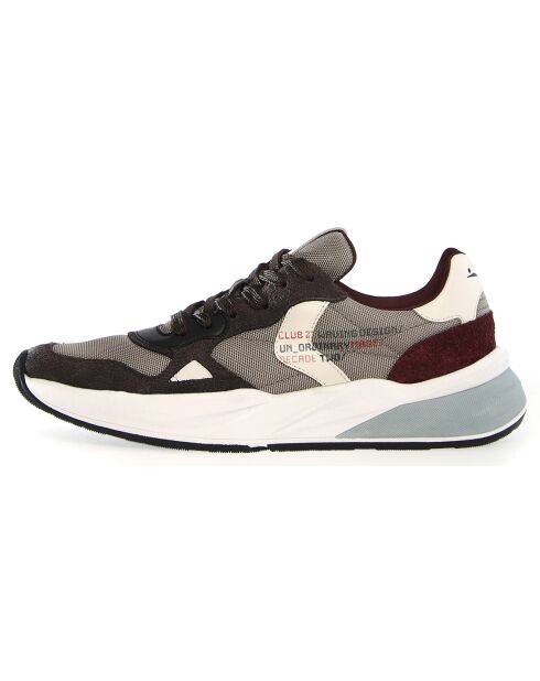 Baskets en Cuir Club anthracite/gris/glace