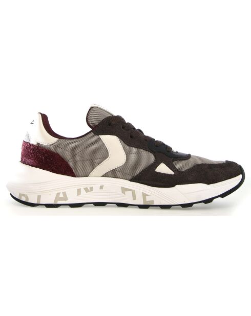 Baskets en Cuir Club anthracite/gris/glace