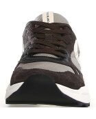 Baskets en Cuir Club anthracite/gris/glace
