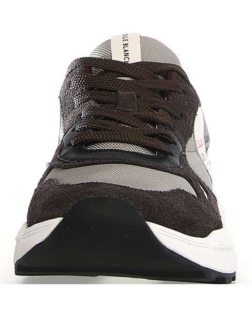 Baskets en Cuir Club anthracite/gris/glace