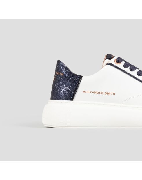 Baskets Greenwich blanc/bleu