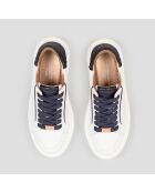 Baskets Greenwich blanc/bleu