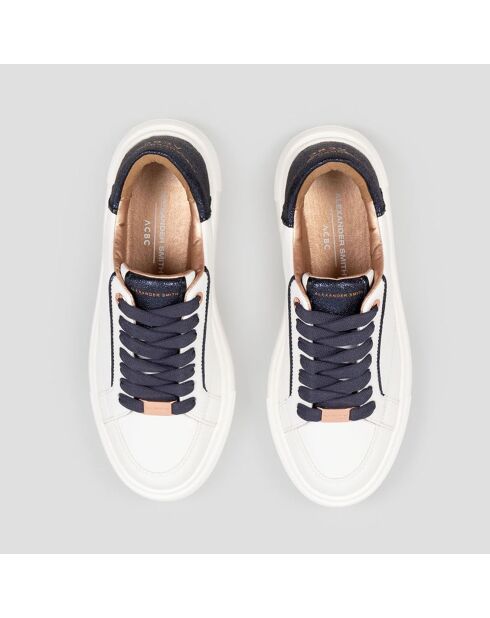 Baskets Greenwich blanc/bleu