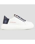 Baskets Greenwich blanc/bleu