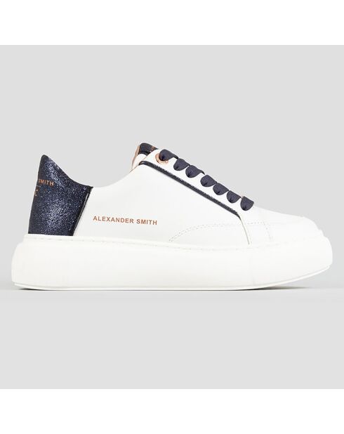 Baskets Greenwich blanc/bleu