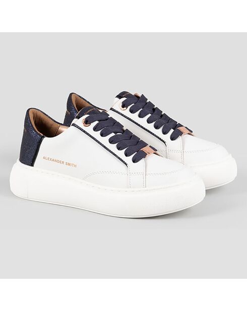 Baskets Greenwich blanc/bleu