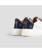 Baskets Greenwich blanc/bleu