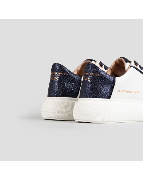 Baskets Greenwich blanc/bleu