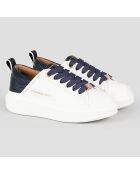 Baskets Wembley blanc/bleu