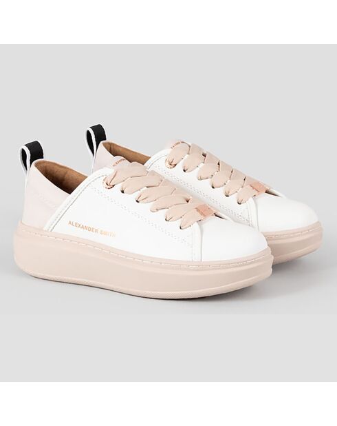 Baskets Wembley blanc/beige