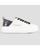 Baskets Wembley blanc/noir
