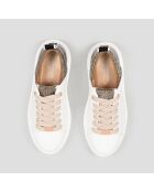 Baskets Wembley blanc/doré