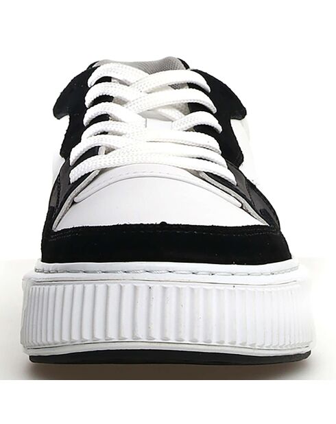 Baskets en Cuir Forx noir/blanc