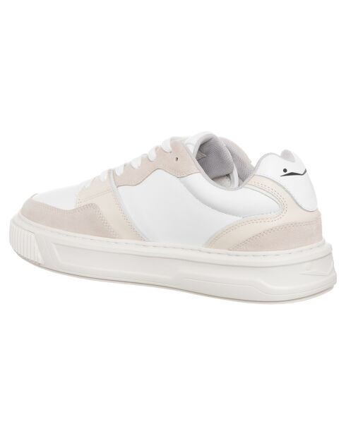 Baskets en Cuir Forx glace/blanc/yaourt