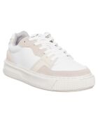 Baskets en Cuir Forx glace/blanc/yaourt