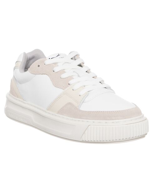 Baskets en Cuir Forx glace/blanc/yaourt