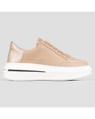 Baskets en Cuir Lancaster camel