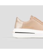Baskets en Cuir Lancaster camel