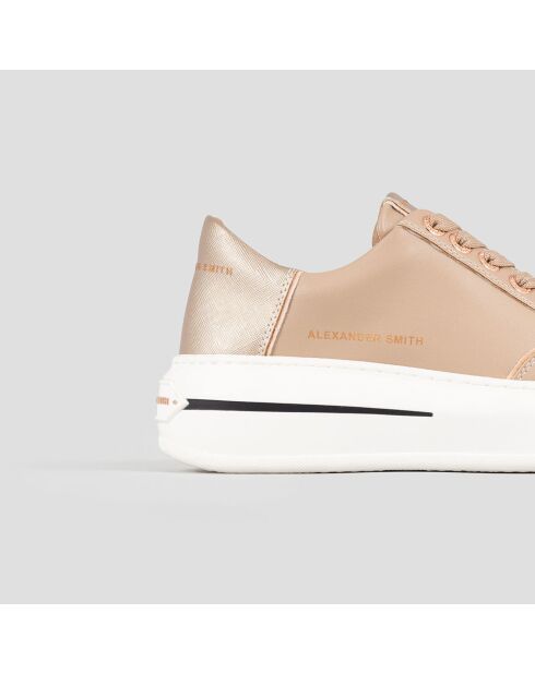 Baskets en Cuir Lancaster camel