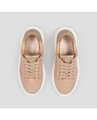 Baskets en Cuir Lancaster camel
