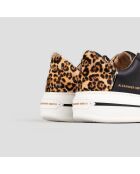 Baskets en Cuir Lancaster noir/sable