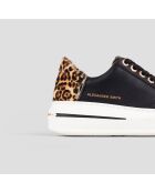 Baskets en Cuir Lancaster noir/sable